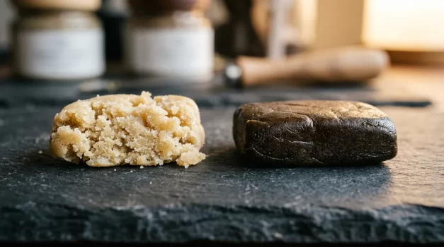 résine CBD ice water hash pressé
